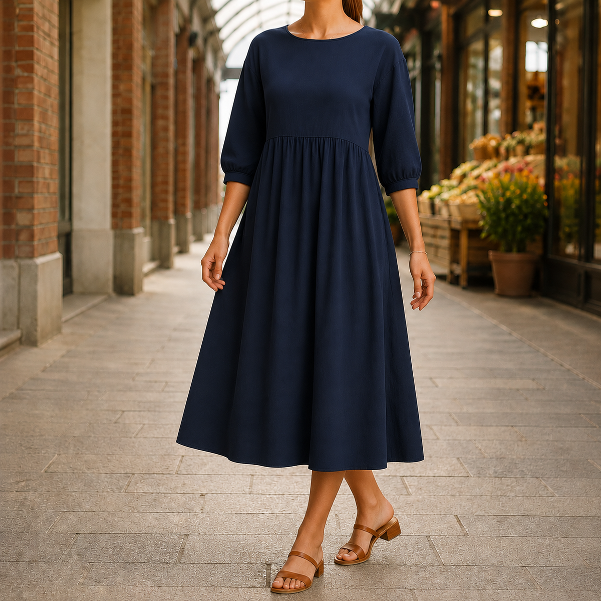 Ramona-Mae Empire Midi Dress