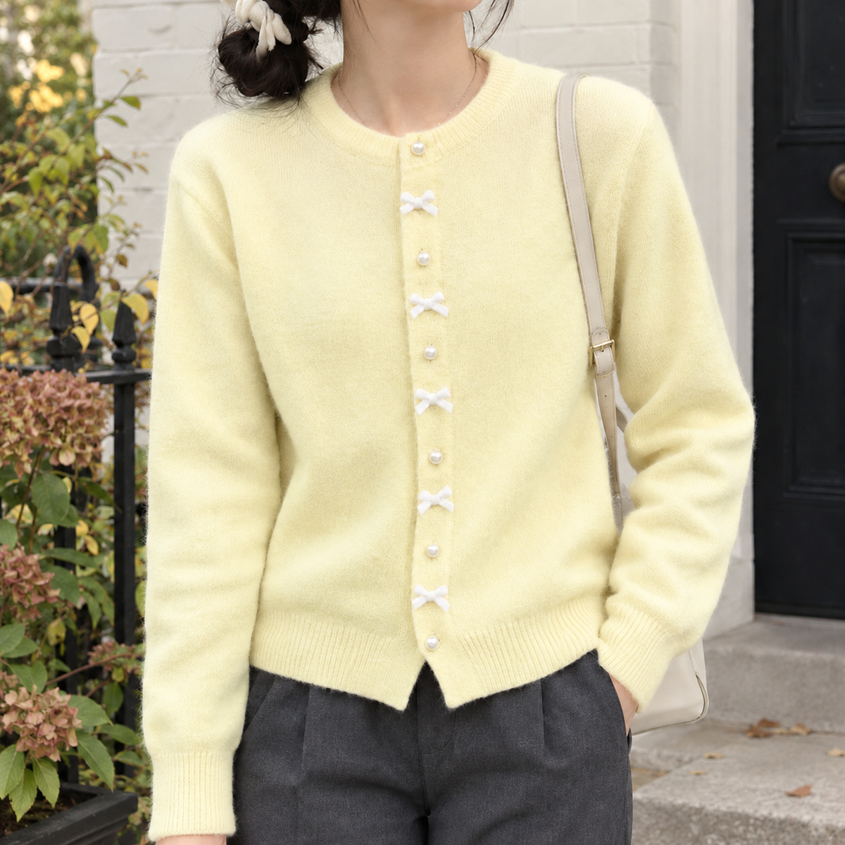 Eleanora Bow Cardigan