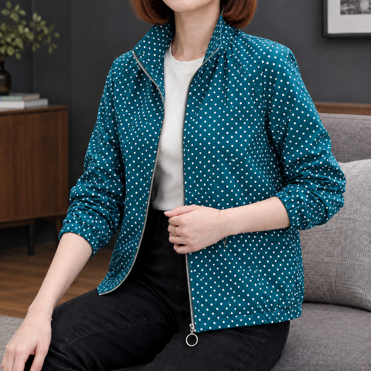 Stacey Polka Dot Jacket