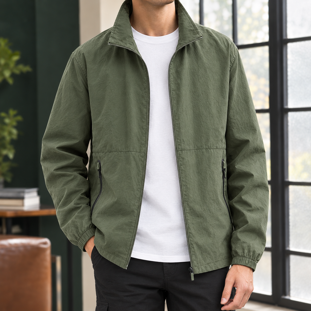 Christopher Stand Collar Jacket