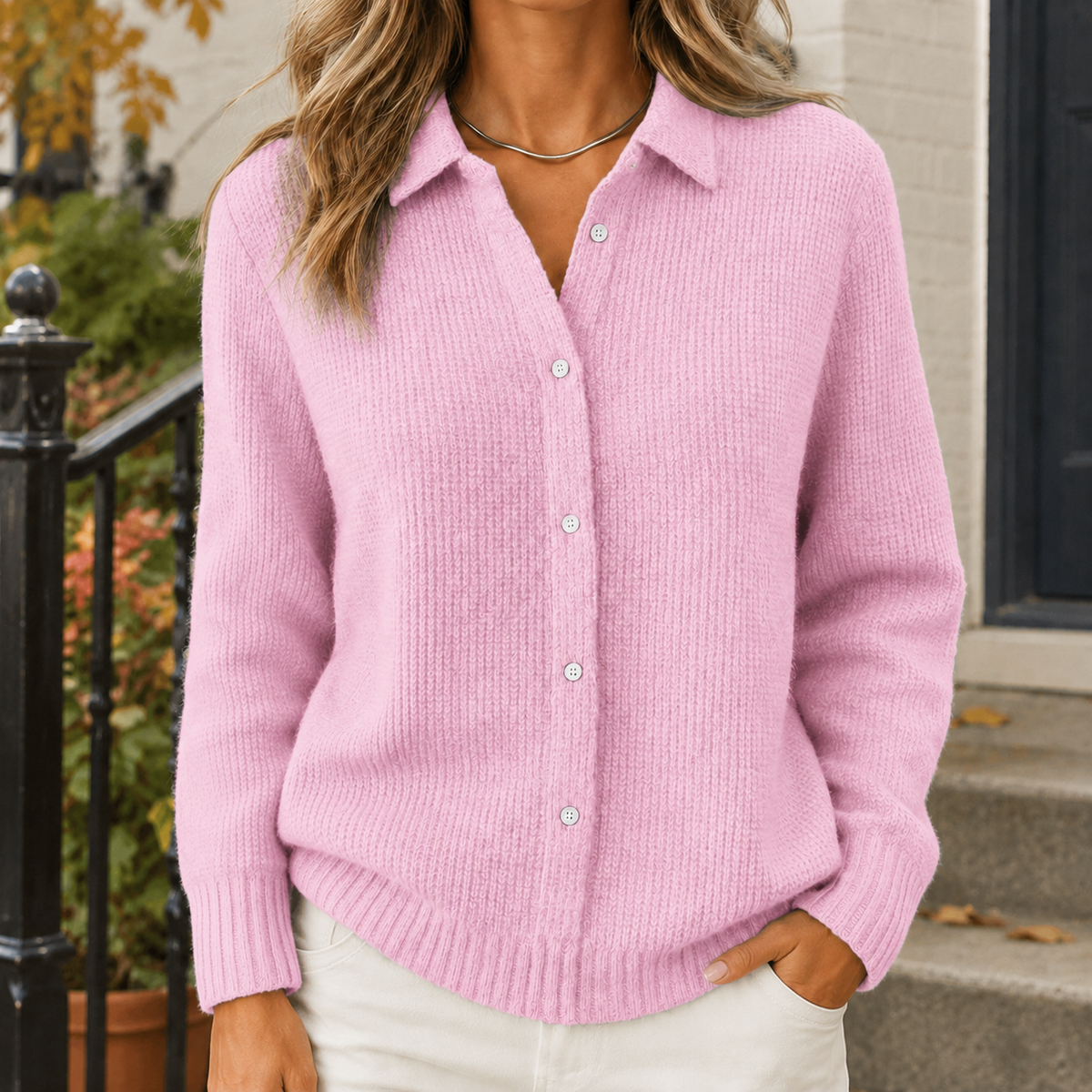 Sabina-Skye Collared Sweater