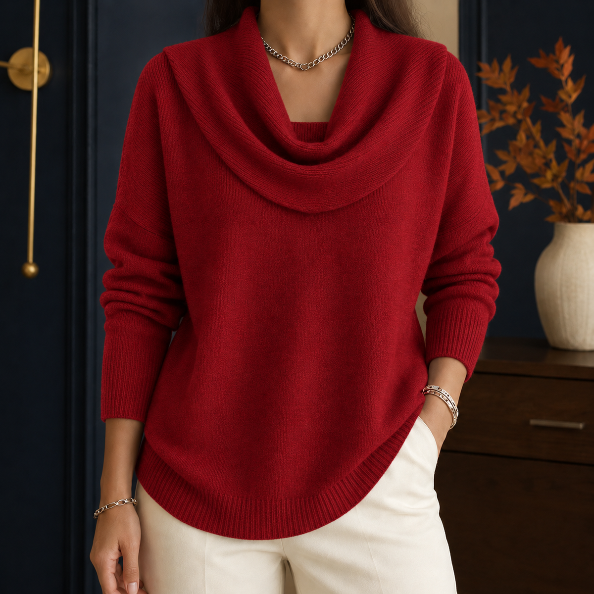 Sibylla Cowl Neck Sweater