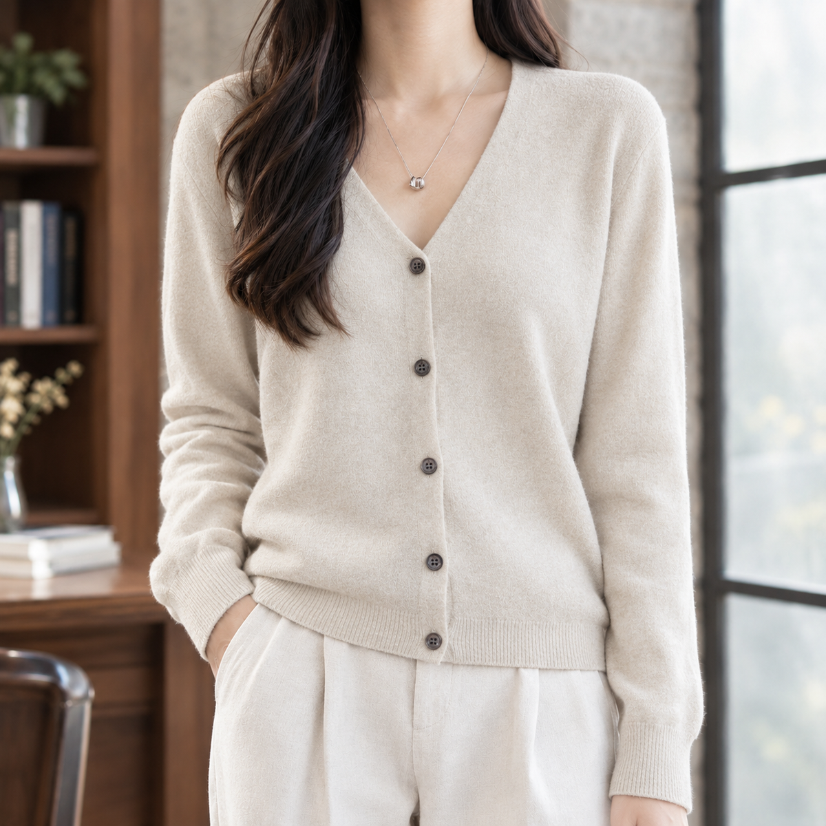Maylis-Grace V-Neck Cardigan