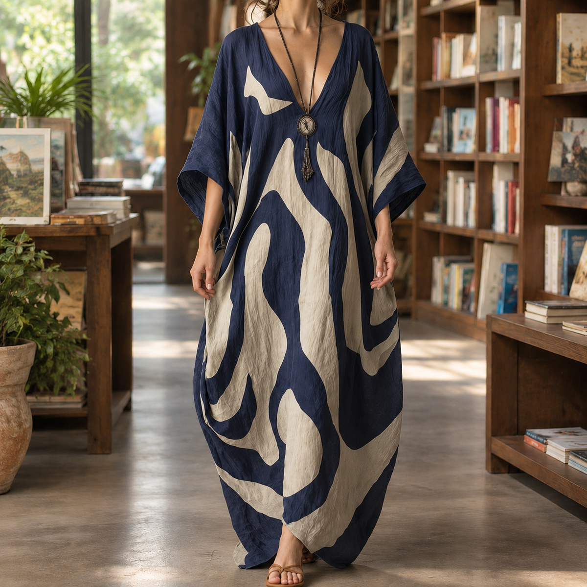 Benedetta Abstract Maxi Dress