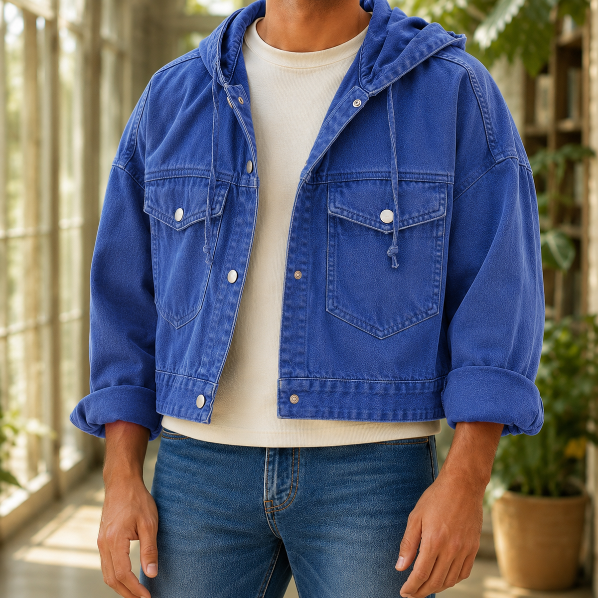 Huston Hooded Denim Jacket