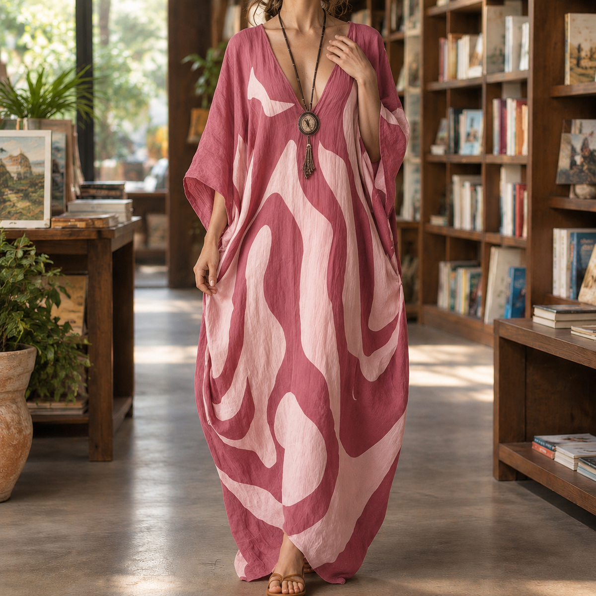Benedetta Abstract Maxi Dress