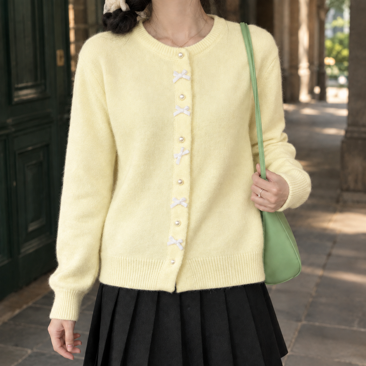 Grace-Eve Bow Cardigan