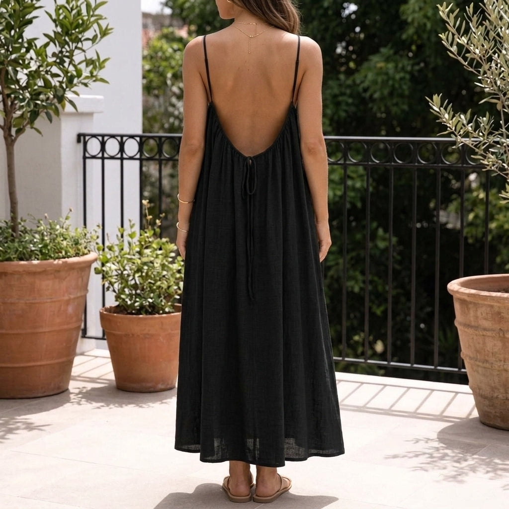 Clara Backless Maxi Dress