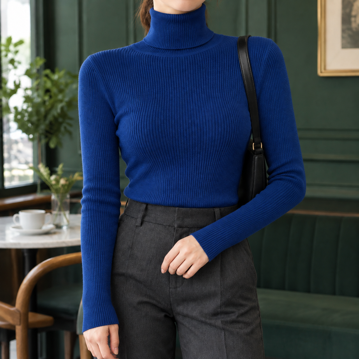 Sidonie Ribbed Turtleneck