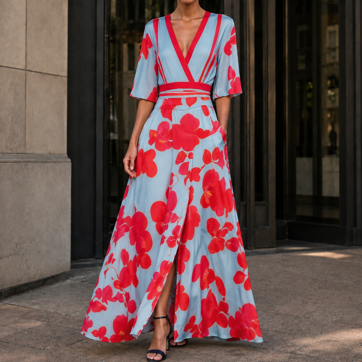 Aria Wrap Maxi Dress