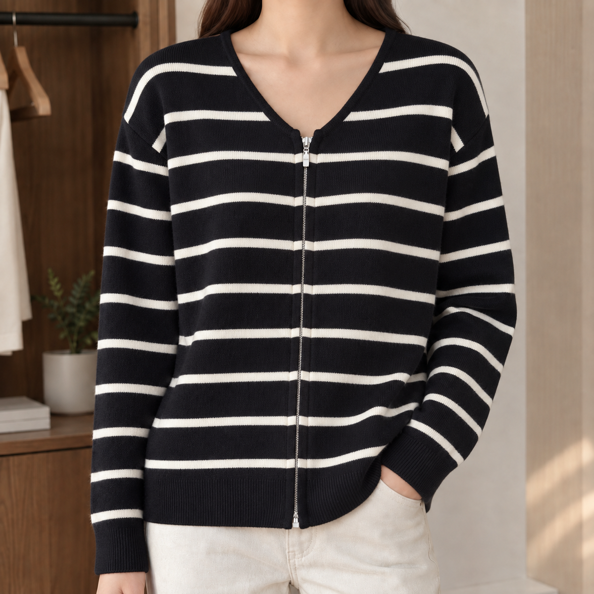 Tessa-Hope Striped Cardigan