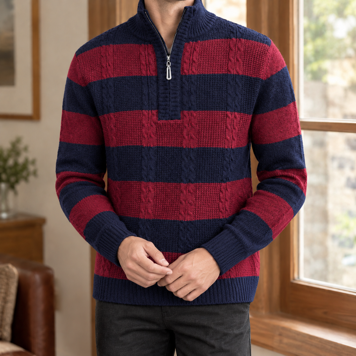 Alistair Striped Sweater