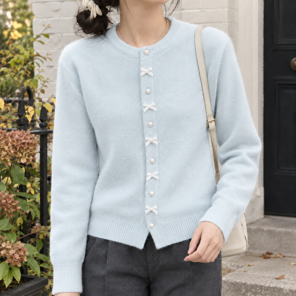 Eleanora Bow Cardigan