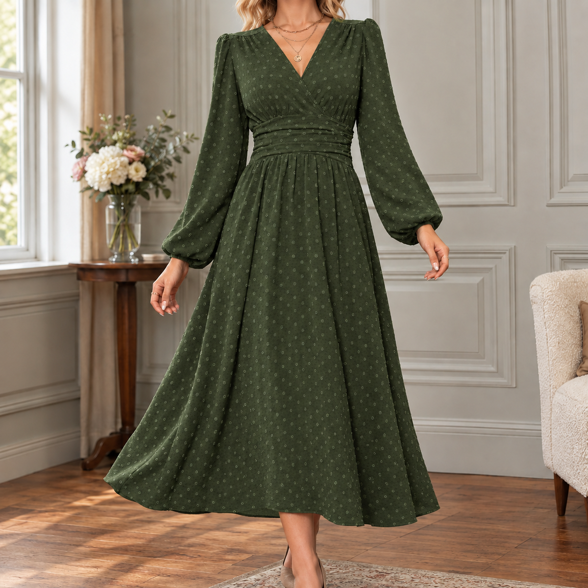 Celandine Ruched Dress