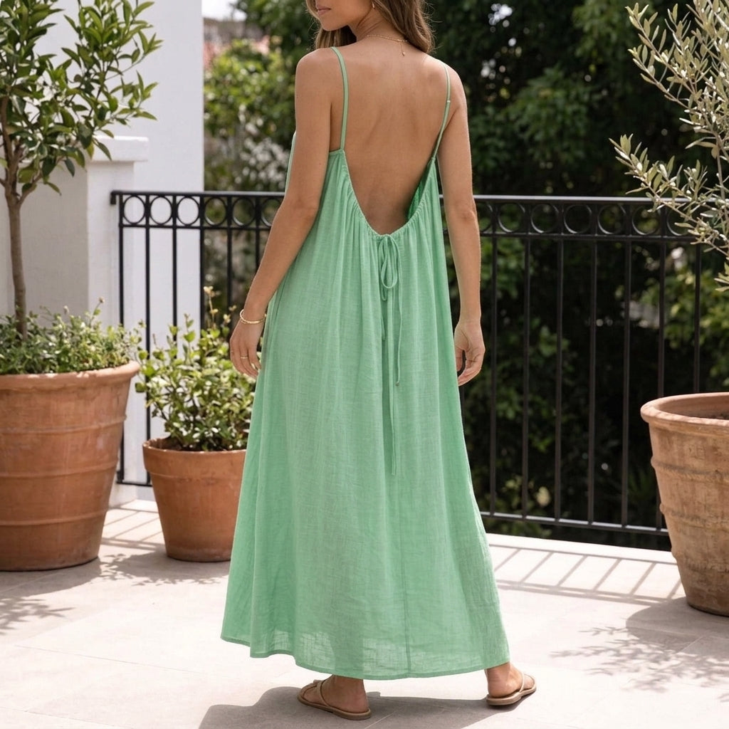 Clara Backless Maxi Dress