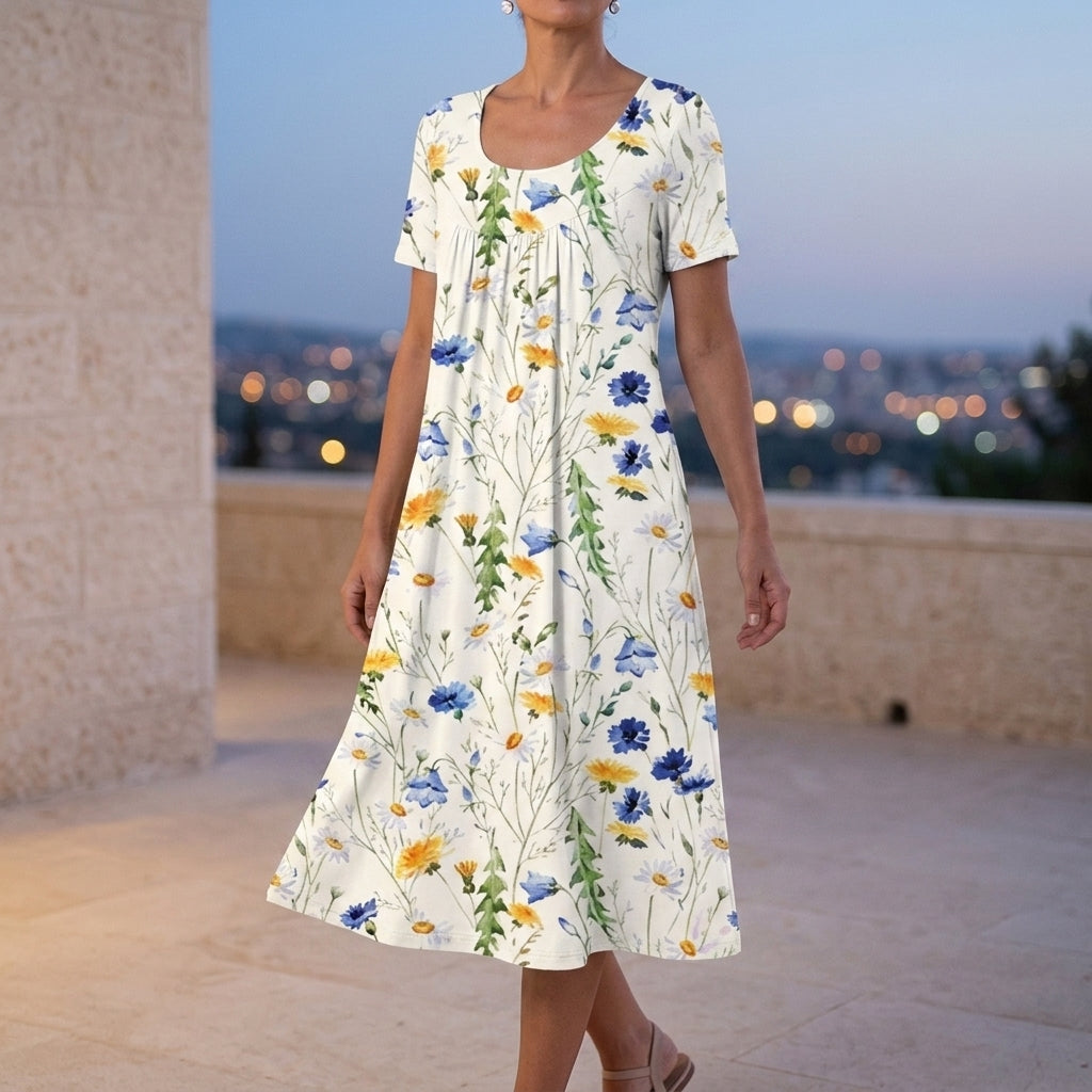 Celeste Gathered Sundress