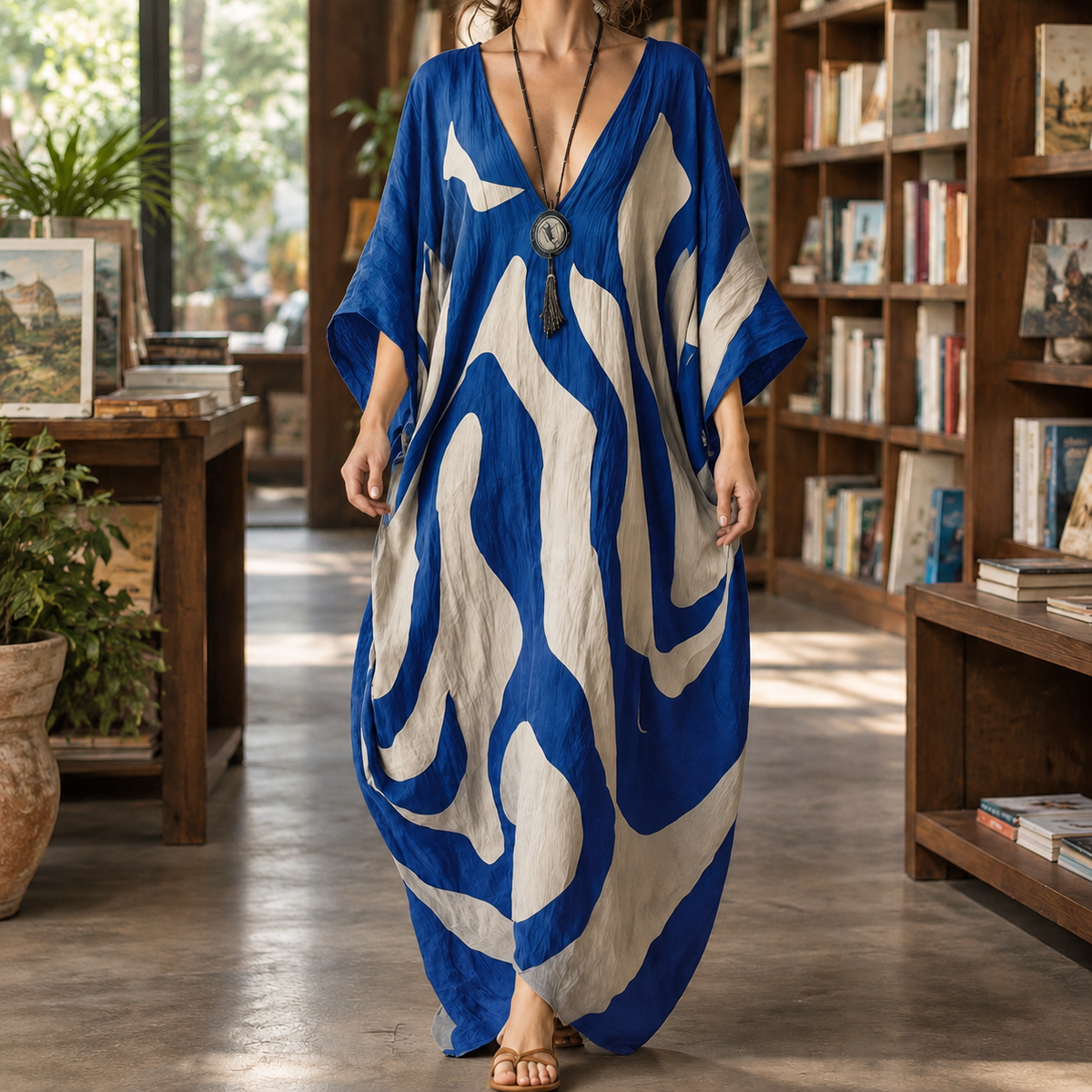 Benedetta Abstract Maxi Dress