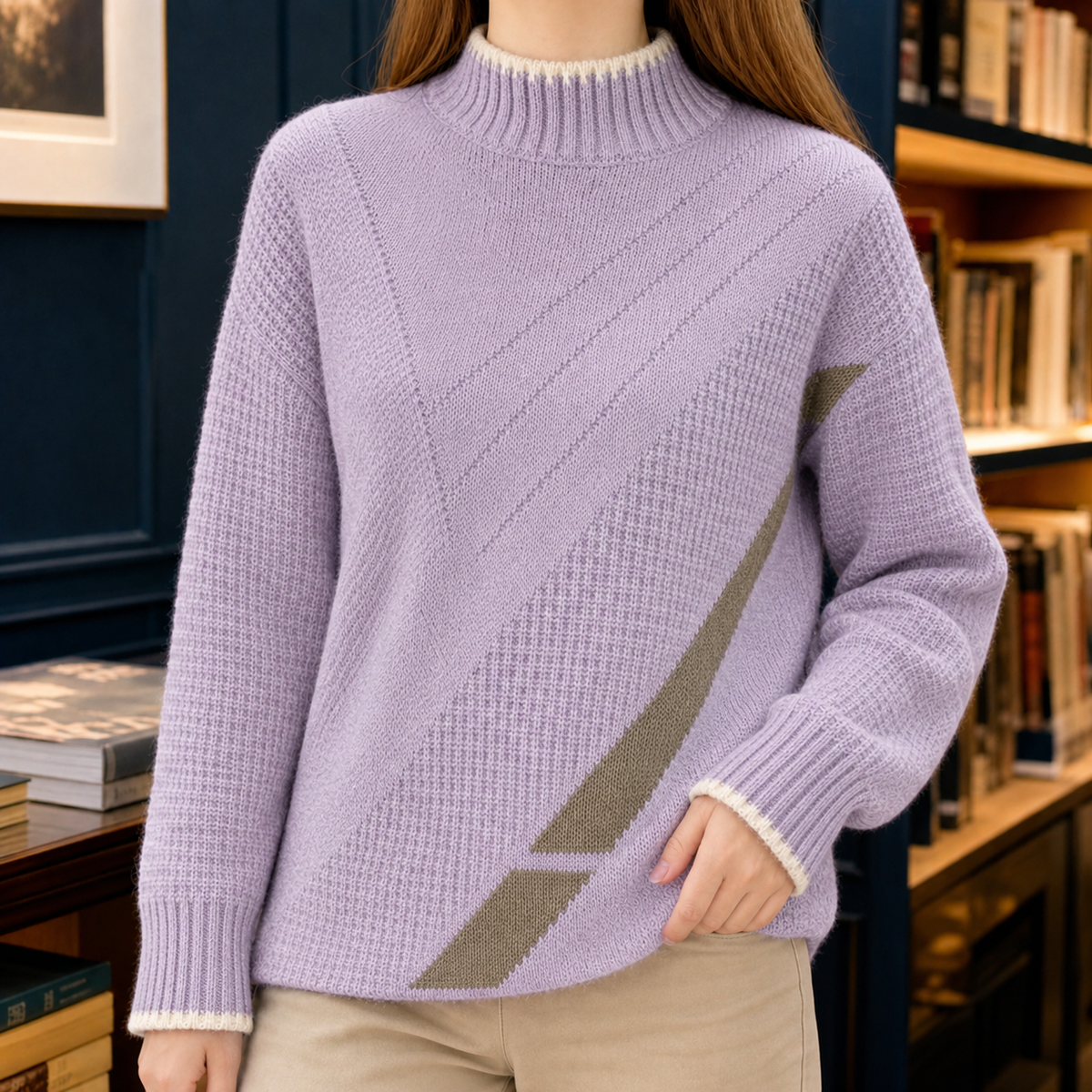 Sienna-Skye Mock Neck Sweater