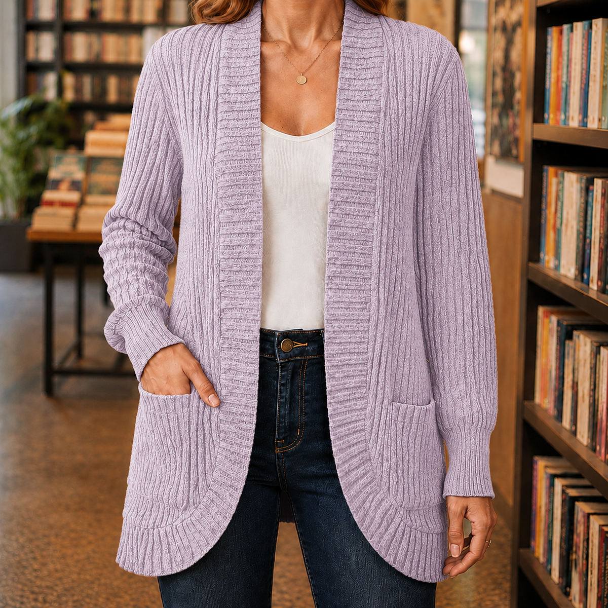 Eva Ribbed Cardigan