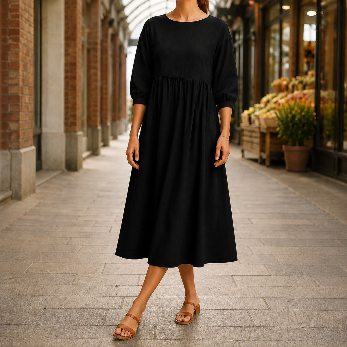 Ramona-Mae Empire Midi Dress