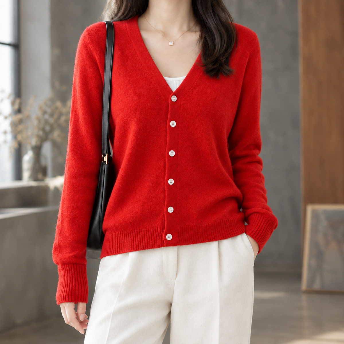 Guinevere-Kate V-Neck Cardigan