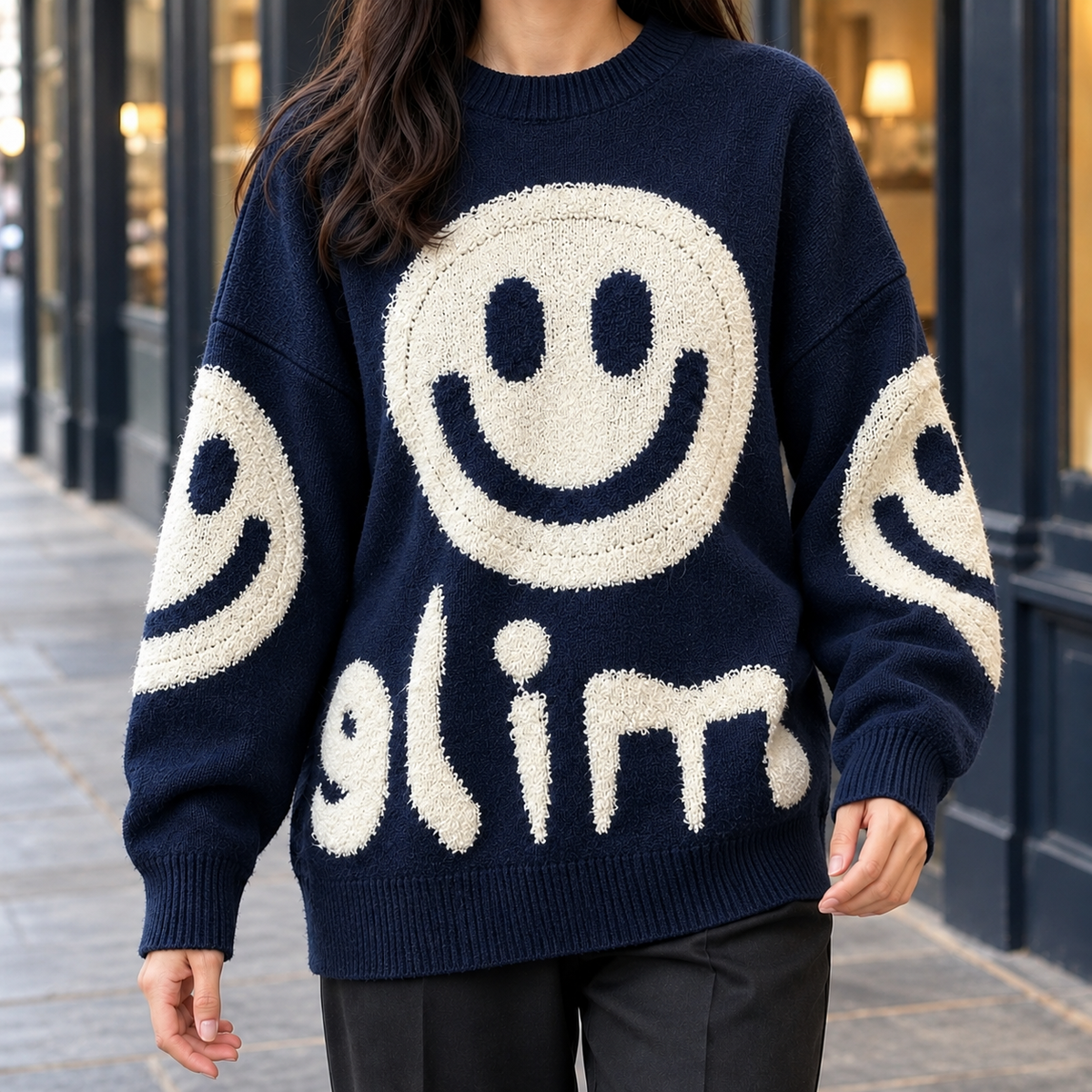 Oriane-Pearl Oversized Sweater