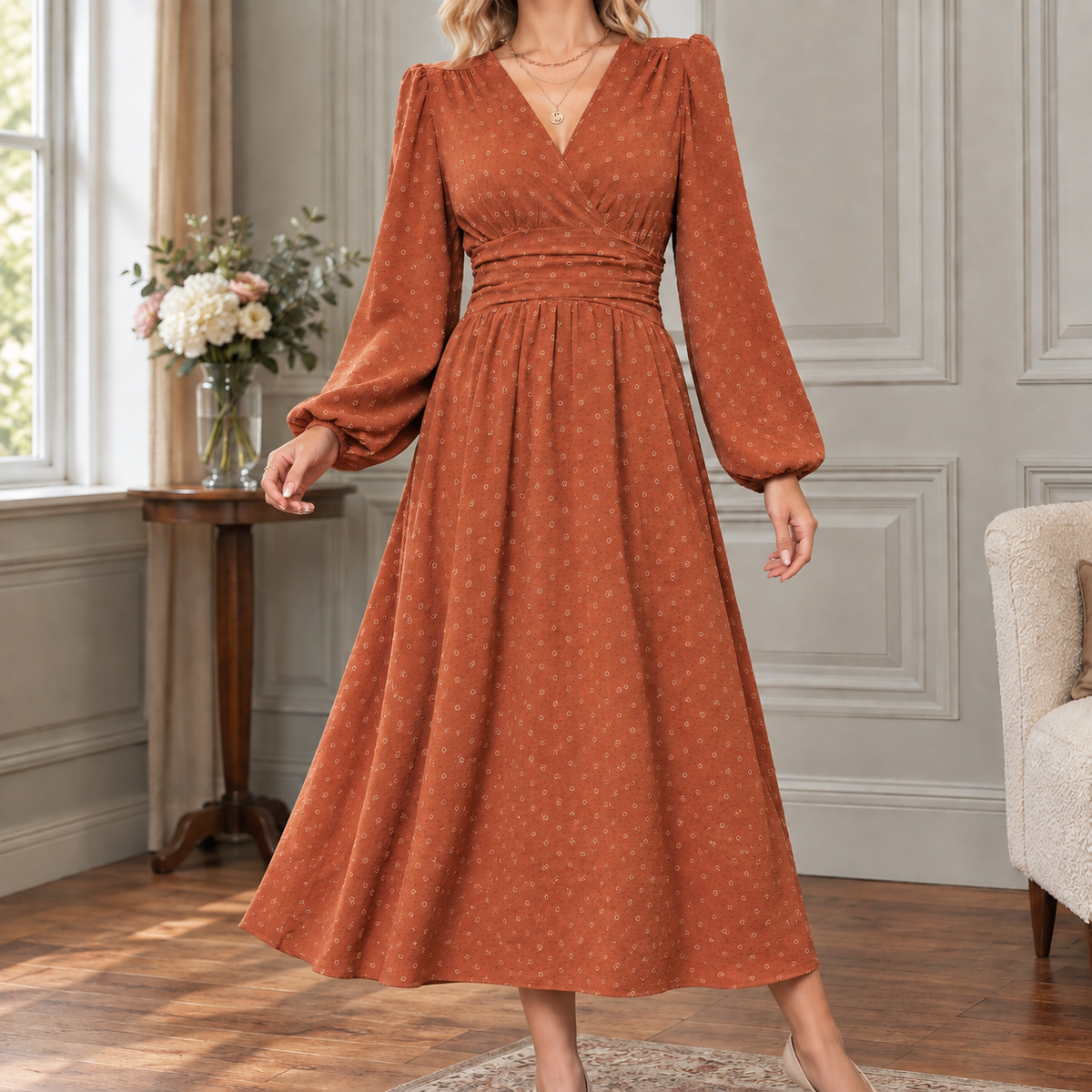 Celandine Ruched Dress
