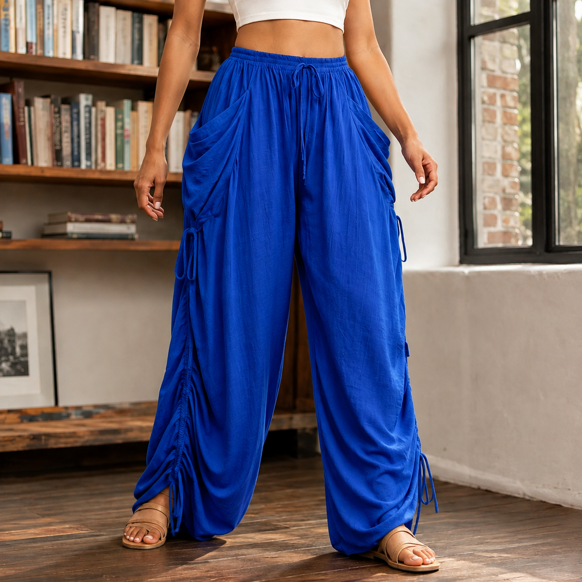 Caroline Ruched Harem Pants