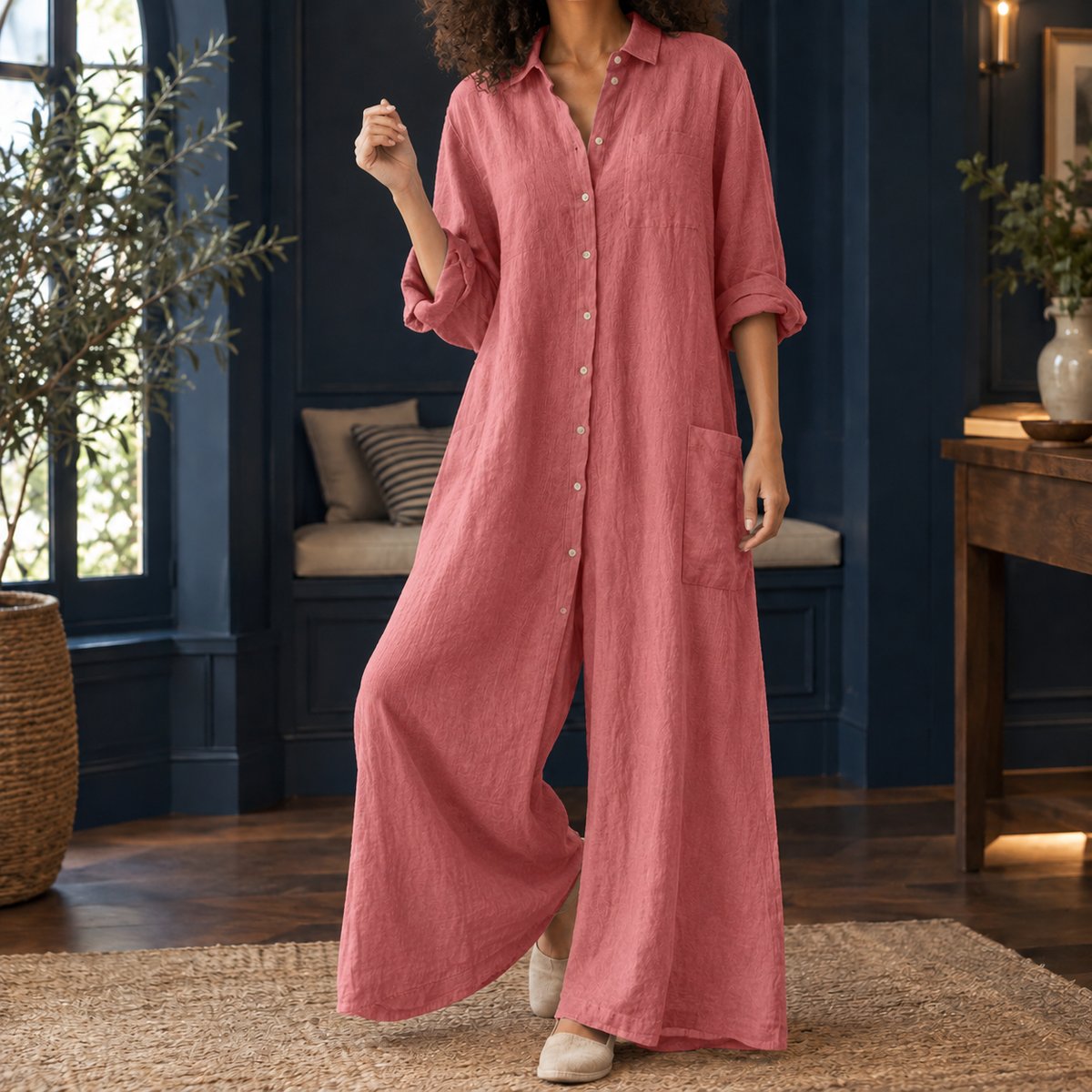 Ancelin-Belle Wide Leg Jumpsuit
