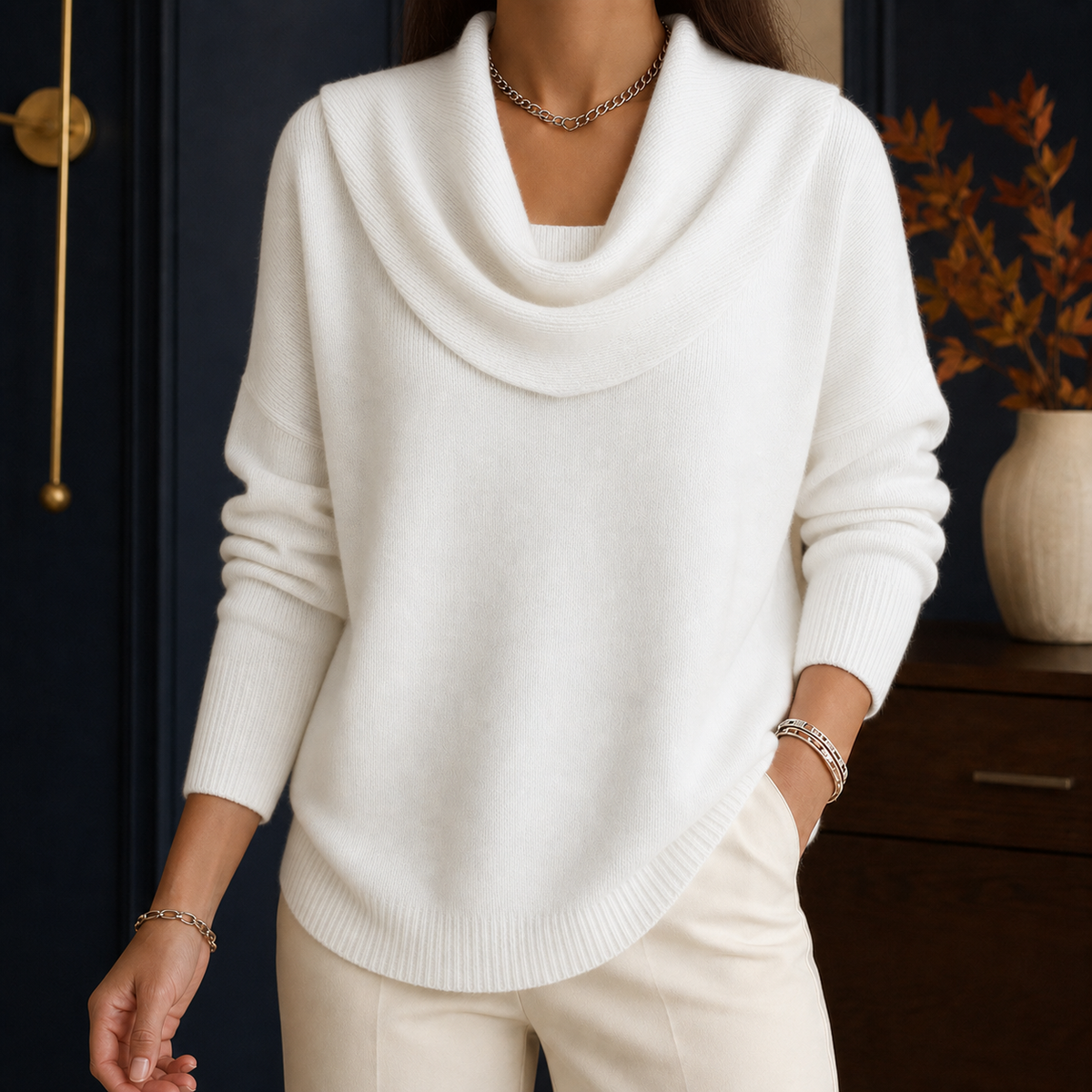 Sibylla Cowl Neck Sweater