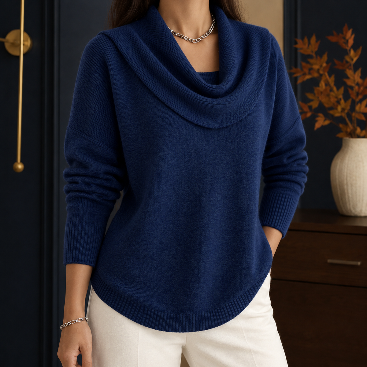 Sibylla Cowl Neck Sweater