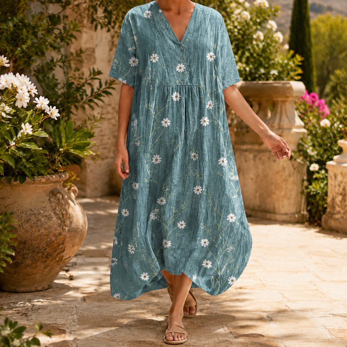 Adriana-Elise Cocoon Midi Dress
