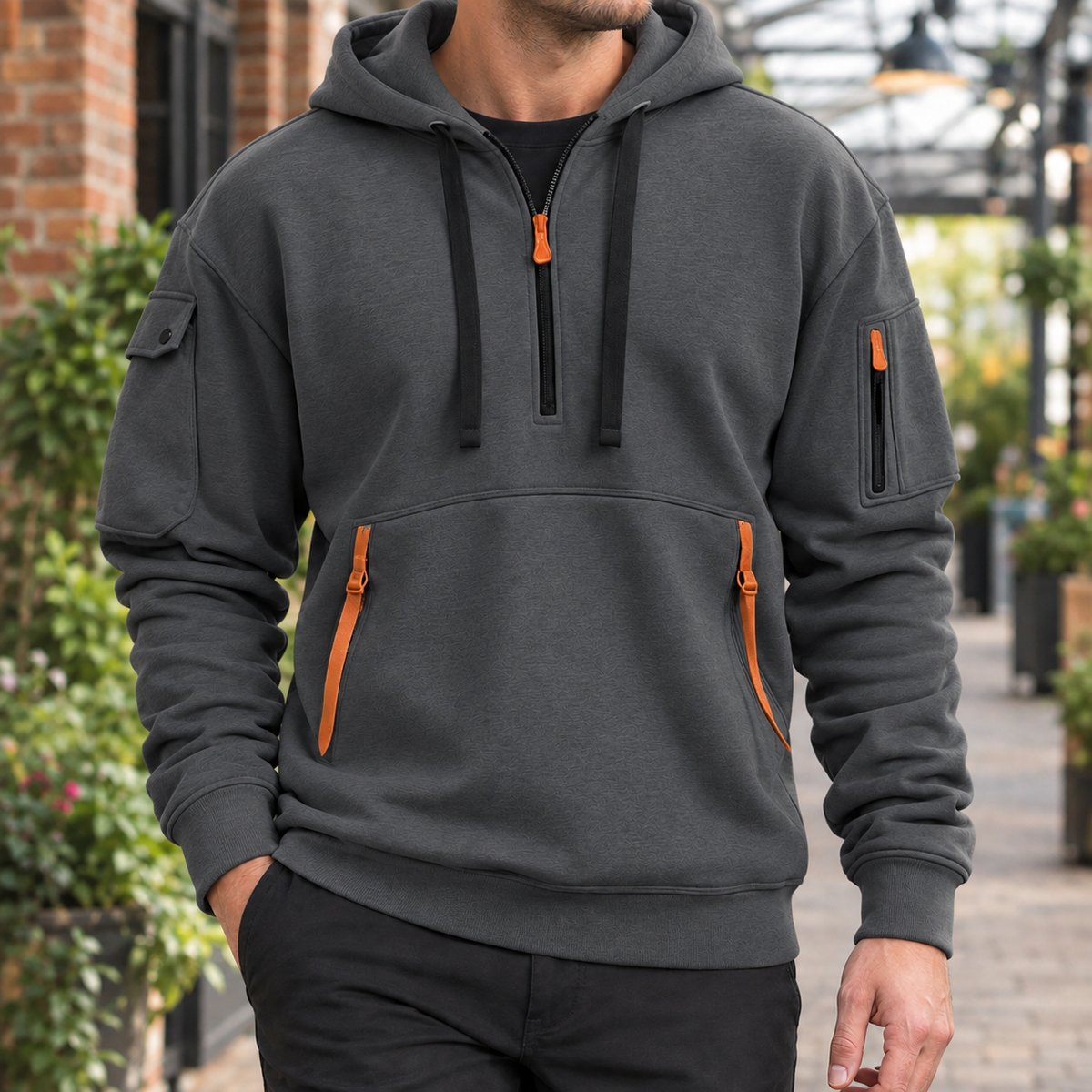 Griffin Half-Zip Hoodie
