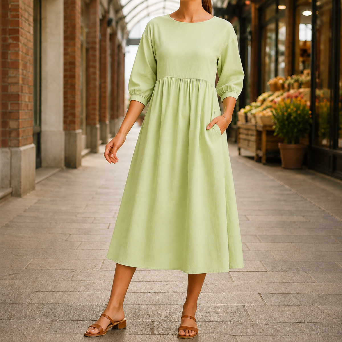 Ramona-Mae Empire Midi Dress