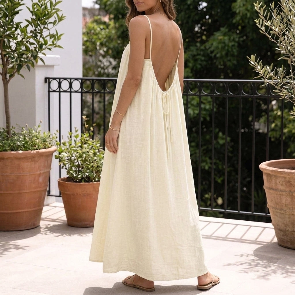 Clara Backless Maxi Dress
