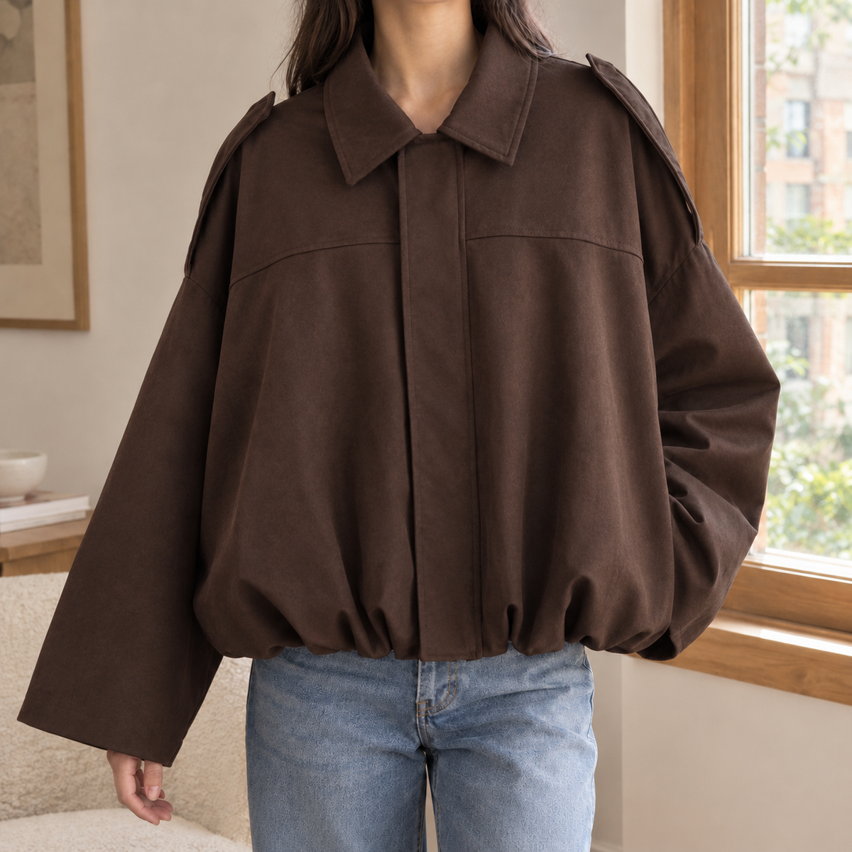 Amabel Cropped Bomber Jacket