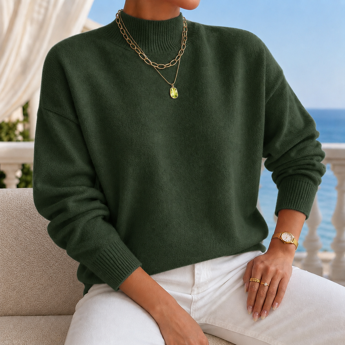Cosima Mock Neck Sweater