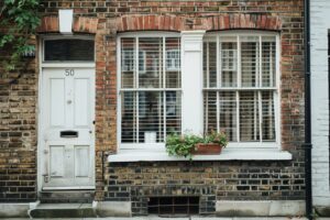traditional London terraced house exterior